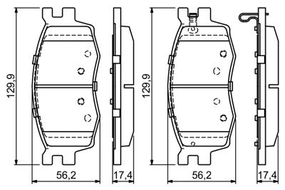 BOSCH 0 986 494 139 Číslo výrobce: BP1050. EAN: 4047024308916.