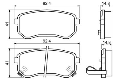 BOSCH 0 986 494 145 Číslo výrobce: BP1056. EAN: 4047024304475.