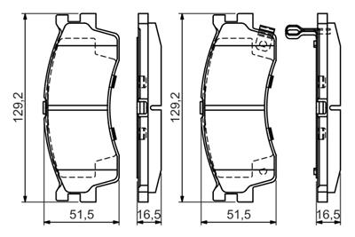 BOSCH 0 986 494 146 Číslo výrobce: BP1057. EAN: 4047024304611.