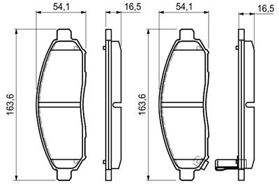 BOSCH 0 986 494 151 Číslo výrobce: BP1062. EAN: 4047024304567.