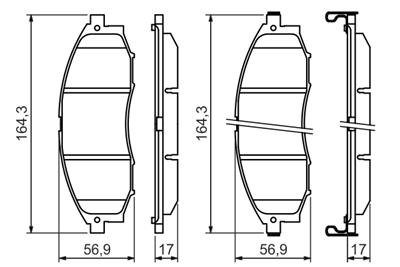 BOSCH 0 986 494 152 Číslo výrobce: BP1063. EAN: 4047024304574.