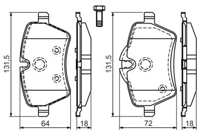BOSCH 0 986 494 168 Číslo výrobce: BP1079. EAN: 4047024358836.