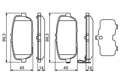 BOSCH 0 986 494 190 Číslo výrobce: BP1136. EAN: 4047024561762.