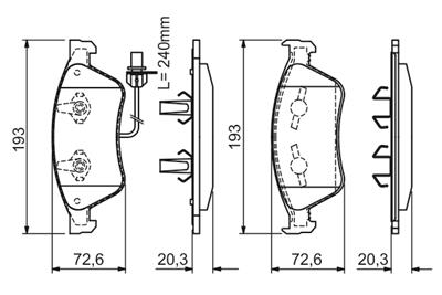 BOSCH 0 986 494 200 Číslo výrobce: BP1111. EAN: 4047024558601.