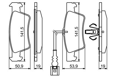 BOSCH 0 986 494 219 Číslo výrobce: BP1155. EAN: 4047024558793.