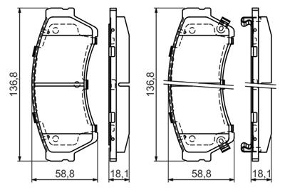 BOSCH 0 986 494 221 Číslo výrobce: BP1157. EAN: 4047024558816.
