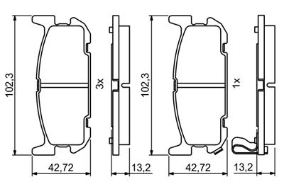BOSCH 0 986 494 226 Číslo výrobce: BP1161. EAN: 4047024558861.