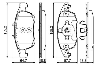 BOSCH 0 986 494 235 Číslo výrobce: BP1170. EAN: 4047024565401.