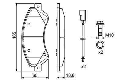 BOSCH 0 986 494 236 Číslo výrobce: BP1171. EAN: 4047024565418.