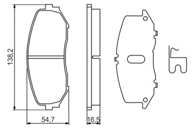 BOSCH 0 986 494 241 Číslo výrobce: BP1304. EAN: 4047024561809.