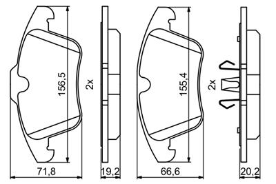 BOSCH 0 986 494 246 Číslo výrobce: BP1118. EAN: 4047024561854.