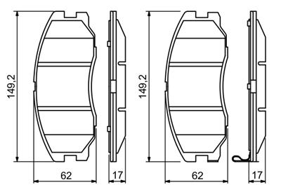 BOSCH 0 986 494 250 Číslo výrobce: BP1122. EAN: 4047024561892.