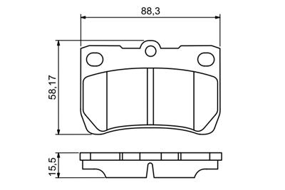BOSCH 0 986 494 253 Číslo výrobce: BP1125. EAN: 4047024561922.
