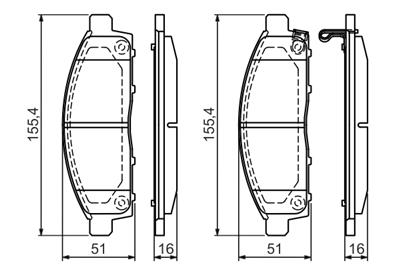 BOSCH 0 986 494 268 Číslo výrobce: BP1180. EAN: 4047024666795.