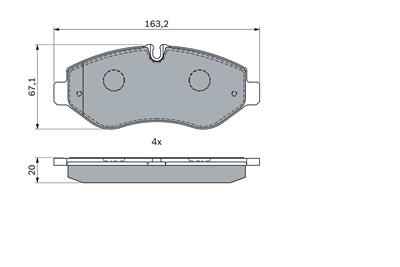 BOSCH 0 986 494 293 Číslo výrobce: BP2718. EAN: 4047024680371.