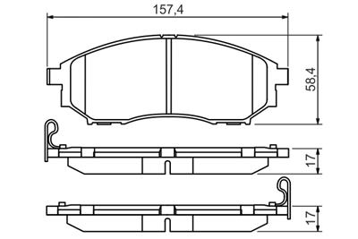 BOSCH 0 986 494 295 Číslo výrobce: BP1244. EAN: 4047024682399.