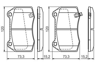 BOSCH 0 986 494 310 Číslo výrobce: BP1312. EAN: 4047024646070.