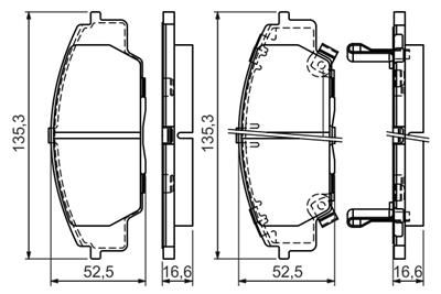 BOSCH 0 986 494 311 Číslo výrobce: BP1313. EAN: 4047024646100.