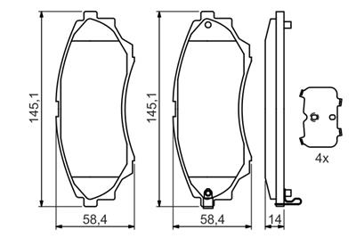 BOSCH 0 986 494 323 Číslo výrobce: BP2716. EAN: 4047024646216.