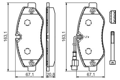 BOSCH 0 986 494 334 Číslo výrobce: BP1224. EAN: 4047024646339.