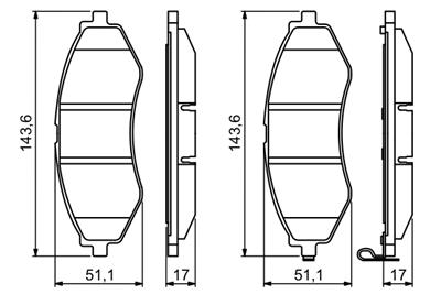BOSCH 0 986 494 343 Číslo výrobce: BP1251. EAN: 4047024734111.