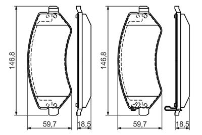 BOSCH 0 986 494 357 Číslo výrobce: BP1265. EAN: 4047024756649.