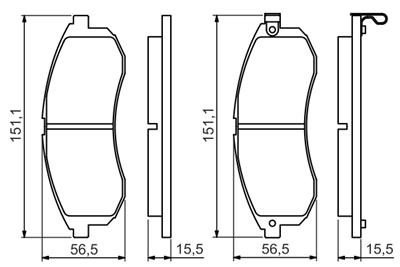 BOSCH 0 986 494 362 Číslo výrobce: BP1270. EAN: 4047024784635.