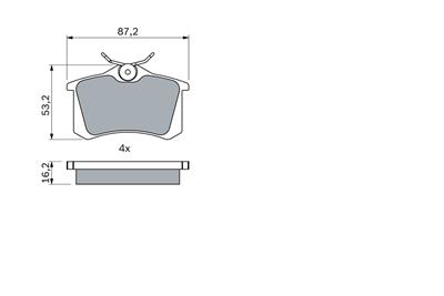 BOSCH 0 986 494 387 Číslo výrobce: BP1295. EAN: 4047024738140.