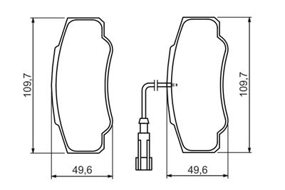 BOSCH 0 986 494 391 Číslo výrobce: BP1299. EAN: 4047024738218.