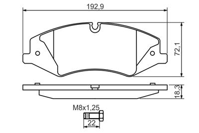 BOSCH 0 986 494 408 Číslo výrobce: BP1330. EAN: 4047024821415.