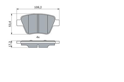 BOSCH 0 986 494 416 Číslo výrobce: BP2675. EAN: 4047024827172.
