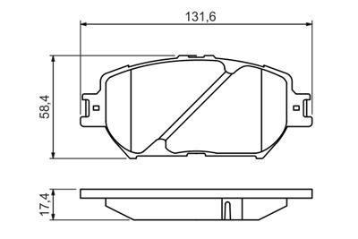 BOSCH 0 986 494 418 Číslo výrobce: BP1340. EAN: 4047024821477.