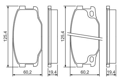 BOSCH 0 986 494 442 Číslo výrobce: BP1364. EAN: 4047024821644.