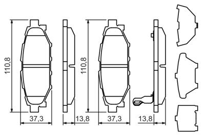 BOSCH 0 986 494 444 Číslo výrobce: BP1366. EAN: 4047024821668.