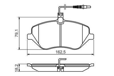 BOSCH 0 986 494 484 Číslo výrobce: BP1405. EAN: 4047024907577.