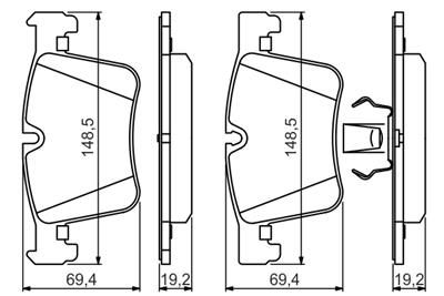 BOSCH 0 986 494 487 Číslo výrobce: BP1408. EAN: 4047024907409.