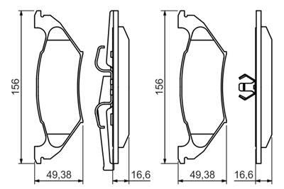 BOSCH 0 986 494 495 Číslo výrobce: BP1424. EAN: 4047024907430.