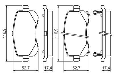 BOSCH 0 986 494 496 Číslo výrobce: BP1415. EAN: 4047024907454.