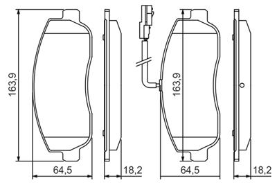 BOSCH 0 986 494 498 Číslo výrobce: BP1417. EAN: 4047024907539.