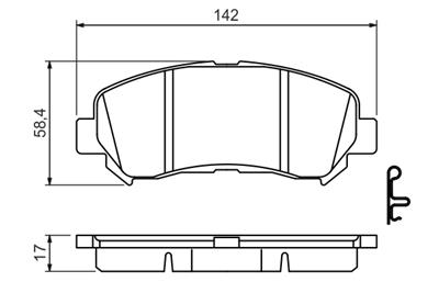 BOSCH 0 986 494 501 Číslo výrobce: BP1420. EAN: 4047025154772.