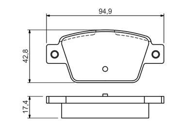 BOSCH 0 986 494 536 Číslo výrobce: BP1457. EAN: 4047025276078.