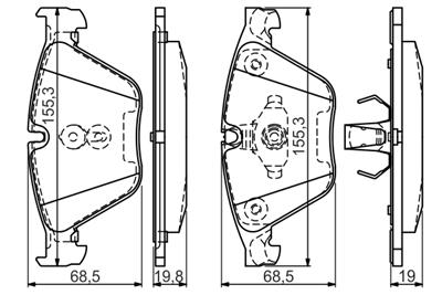 BOSCH 0 986 494 549 Číslo výrobce: BP1470. EAN: 4047025290944.