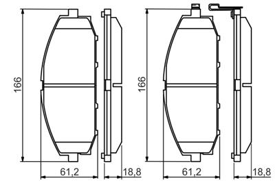 BOSCH 0 986 494 560 Číslo výrobce: BP1481. EAN: 4047025275811.