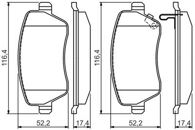 BOSCH 0 986 494 573 Číslo výrobce: BP1494. EAN: 4047025246170.