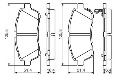 BOSCH 0 986 494 574 Číslo výrobce: BP1495. EAN: 4047025275873.