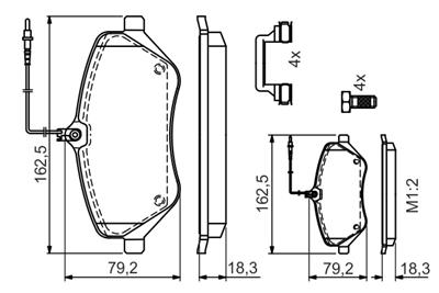 BOSCH 0 986 494 585 Číslo výrobce: BP2708. EAN: 4047025361033.