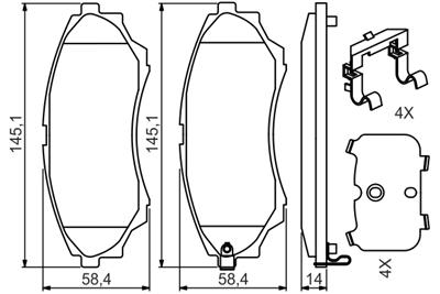 BOSCH 0 986 494 587 Číslo výrobce: BP1213. EAN: 4047025361019.