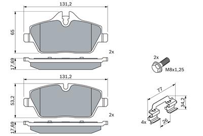 BOSCH 0 986 494 588 Číslo výrobce: BP1030. EAN: 4047025360937.