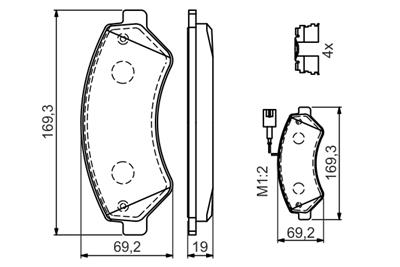 BOSCH 0 986 494 589 Číslo výrobce: BP1019. EAN: 4047025361057.