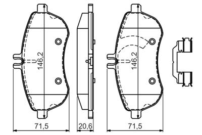 BOSCH 0 986 494 593 Číslo výrobce: BP2652. EAN: 4047025360951.